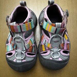Colorful Striped Kids Keens Sandals